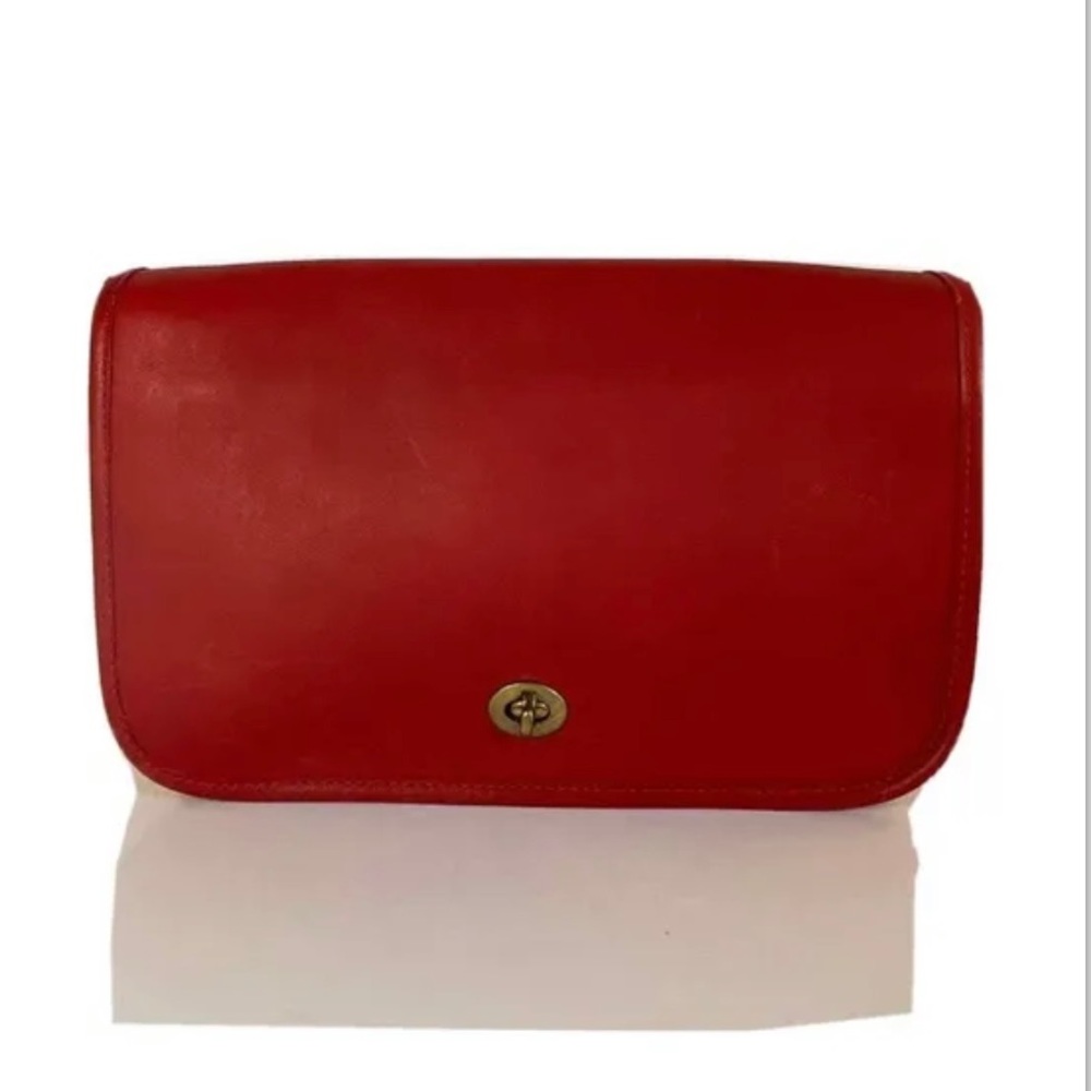Vintage Coach Shoulder Bag Red